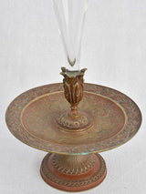 Historic French bronze & crystal vase