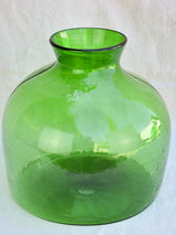 One very large green glass vase / bottle 13½"