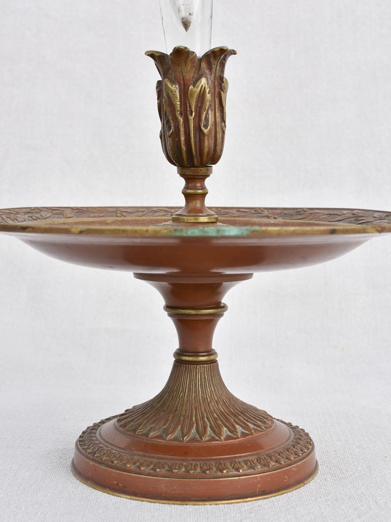 Antique French solifleur vase - crystal