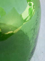 One very large green glass vase / bottle 13½"