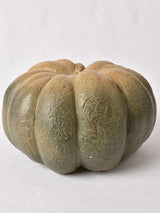 Sandstone carved pumpkin, signed Eyraud 89