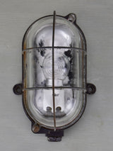 Antique Industrial French wall light - exterior