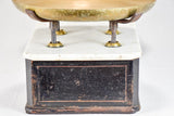 Napoleon III 19th-century baker's weigh scales - marble 25½"