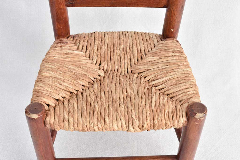 Timeless Child's Wooden Chair with Raffia