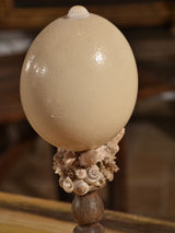Italian mounted ostrich egg