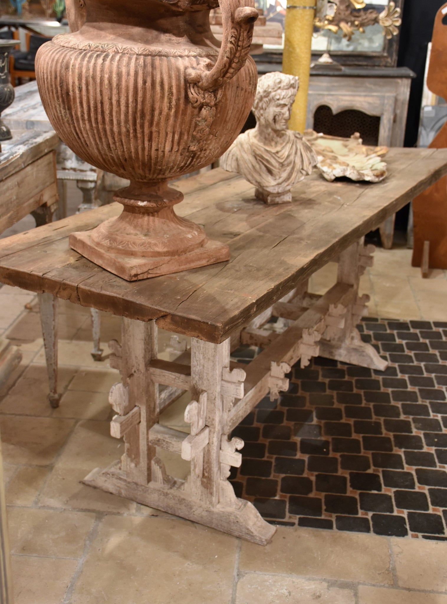 Rustic 19th century Italian farmhouse table – Chez Pluie