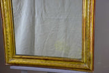 19th Century Louis Philippe mirror with gold frame and crest 26” x 35”