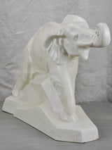 DOLLY crackled faience elephant sculpture