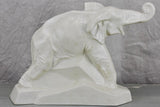 DOLLY crackled faience elephant sculpture