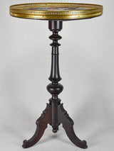 Napoleon III side table with glass bead decoration 19"