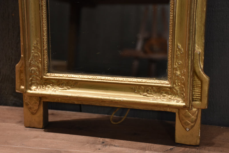 Early 19th-century French vanity mirror 13¼” x 24”