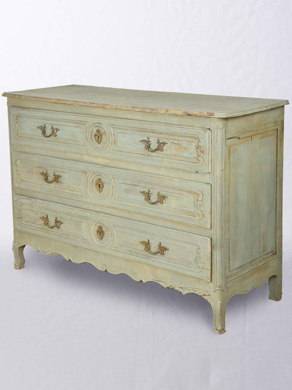 19th century commode w/ green blue patina 52¾"