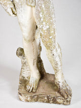 Vintage statue of David with weathered patina 45¾"