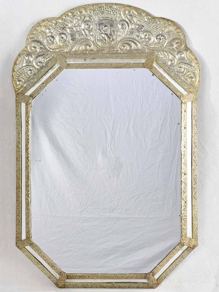 Antique Chilean crafted majestic Lion Mirror