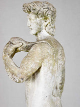 Vintage statue of David with weathered patina 45¾"