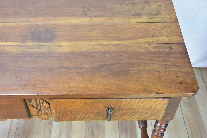 Rustic pine and walnut desk