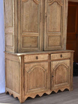 18th century French buffet deux corps - oak 101¼"