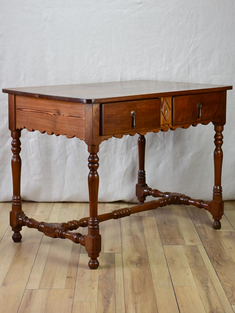 Historic Louis XIII 2-drawer desk