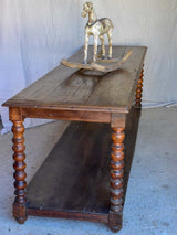 Large 19th Century French oak drapery table (two available)