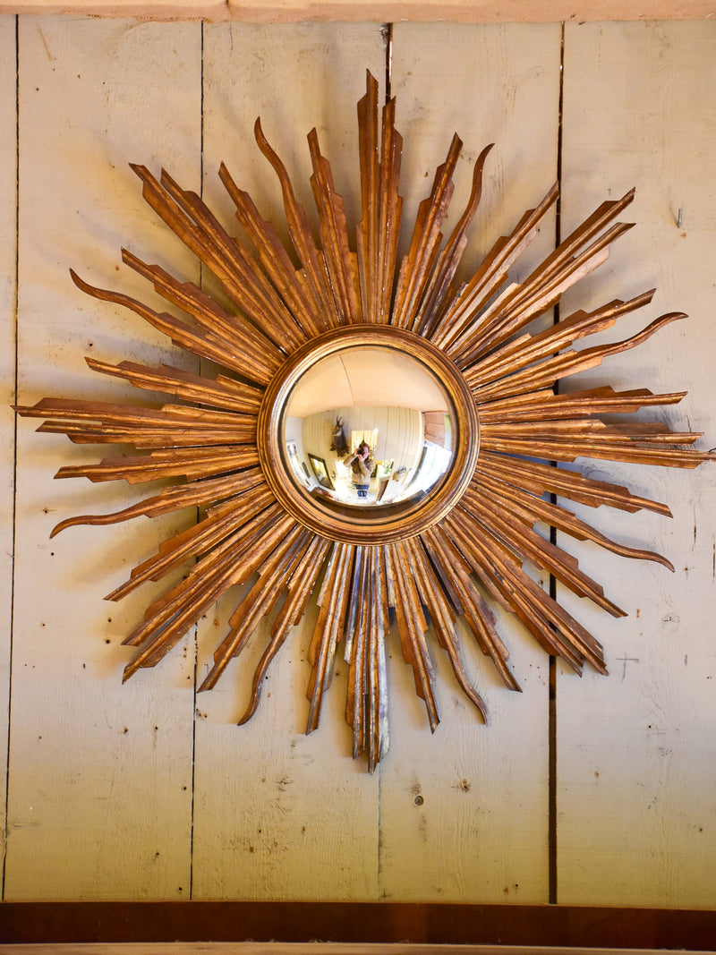 Late 19th century French sunburst mirror