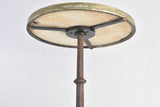 Art Nouveau bistro table with marble top