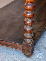 Large 19th Century French oak drapery table (two available)