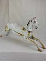 Napoleon III salvaged toy horse with white patina