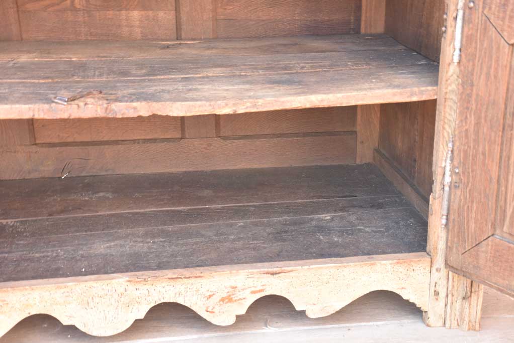 18th century French buffet deux corps - oak 101¼"