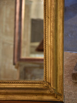 Mirror, gilt frame with crest, Louis Philippe