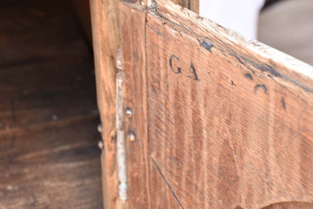 18th century French buffet deux corps - oak 101¼"