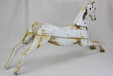 Napoleon III salvaged toy horse with white patina