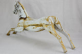 Napoleon III salvaged toy horse with white patina