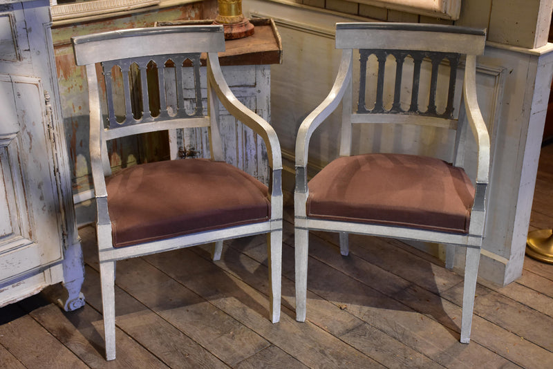 Pair of Directoire armchairs