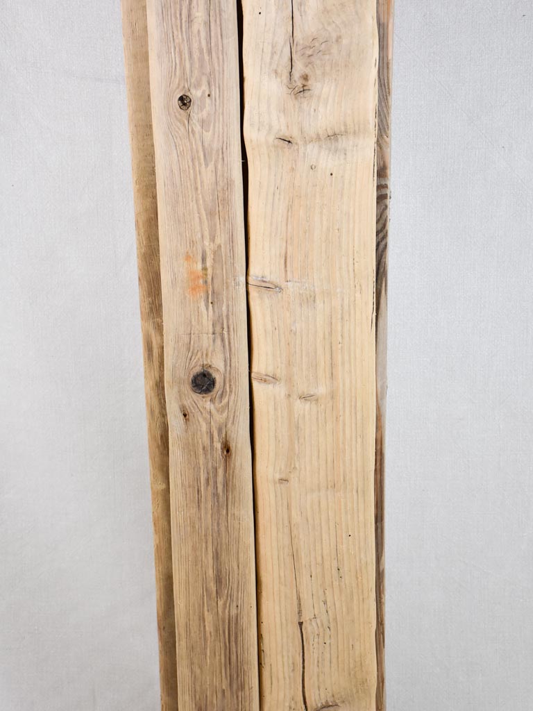 Large driftwood totem sculpture by JP Dreano - 7 characters 63"