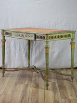 19th Century French Louis XVI style desk with leather top and original patina 41" x 24"