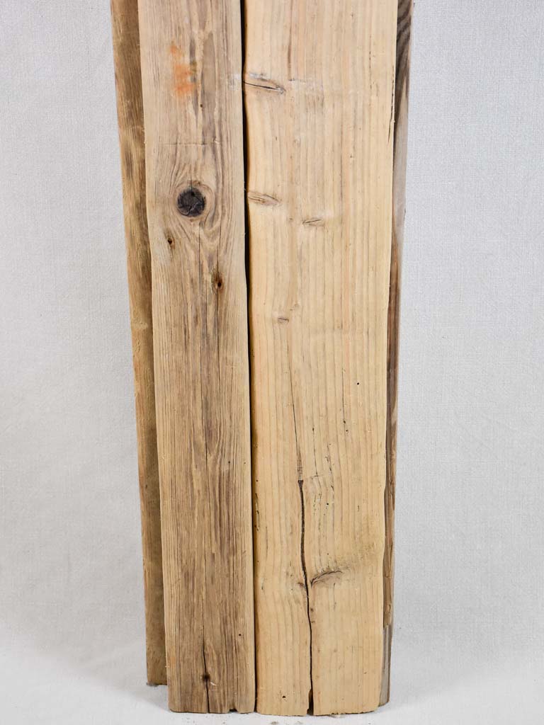 Large driftwood totem sculpture by JP Dreano - 7 characters 63"