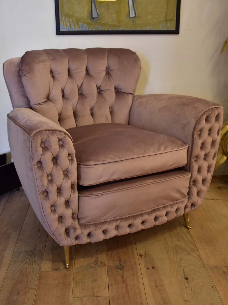 Very large Italian mid-century armchair