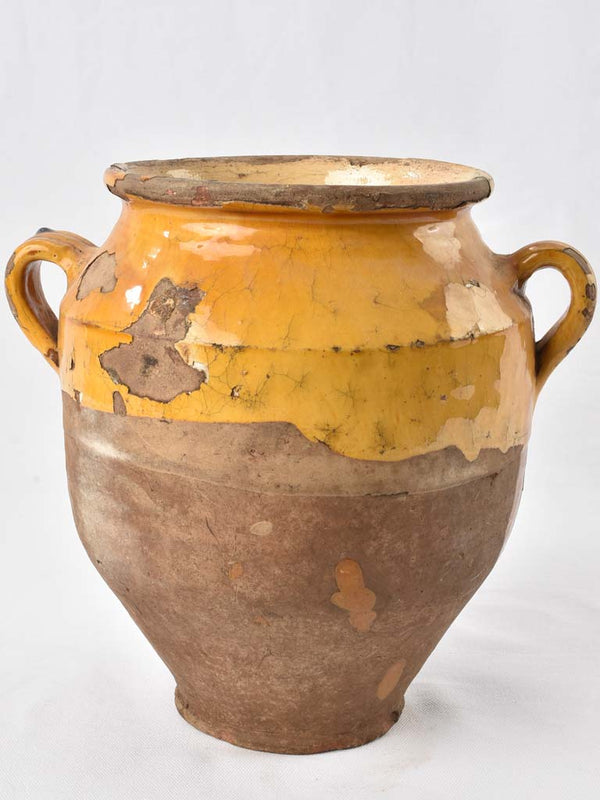 Antique French confit pot - rustic 11½"