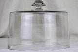 19th Century blown glass patisserie dome 10¾" x 8¼"