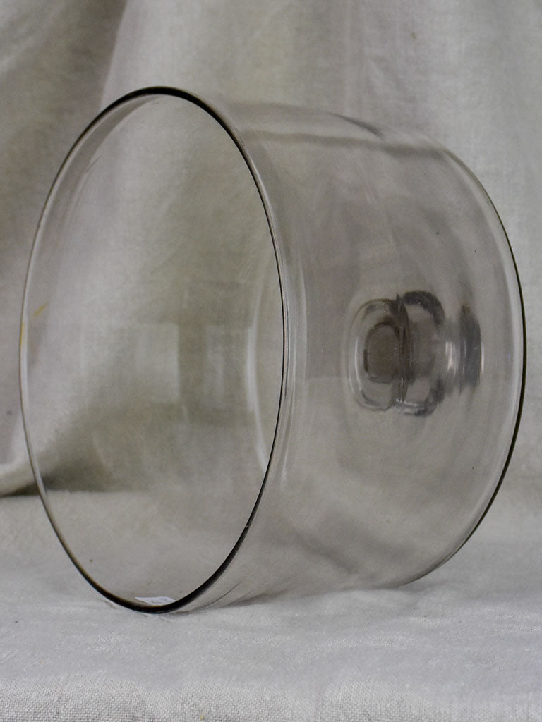 19th Century blown glass patisserie dome 10¾" x 8¼"
