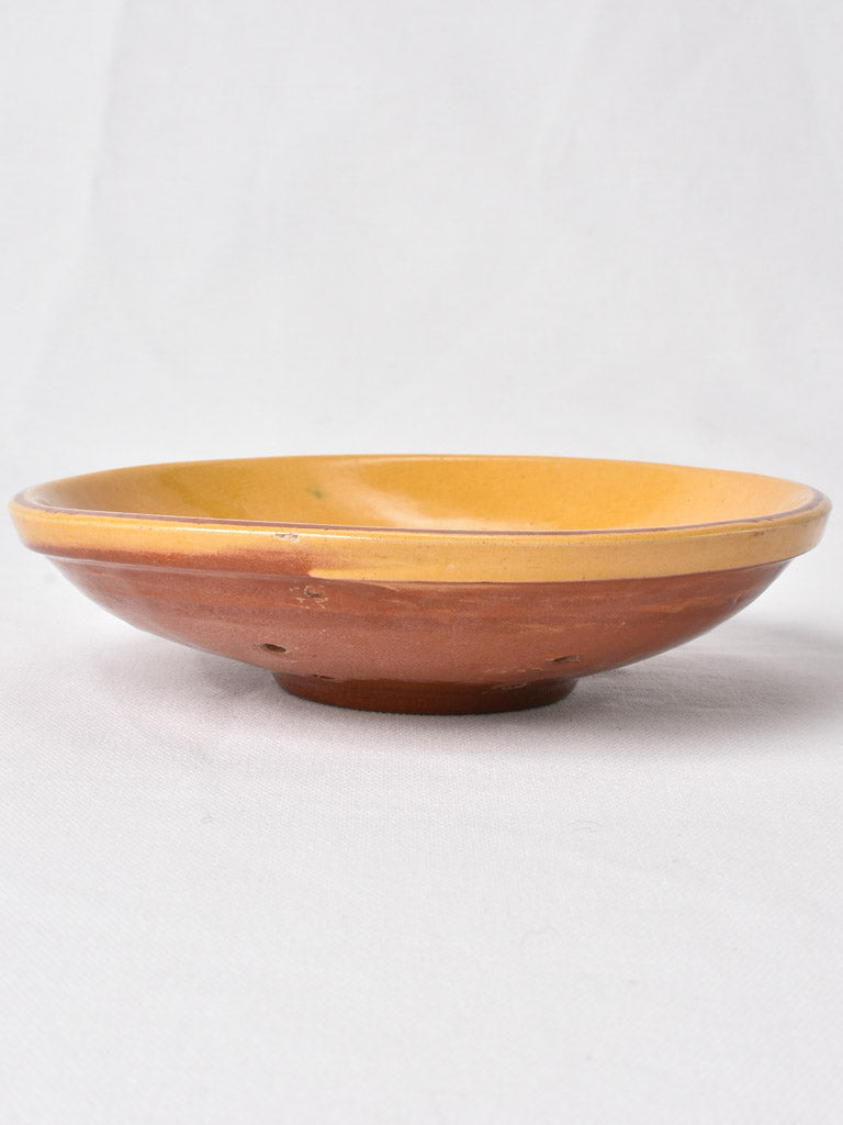 Vintage French 'egoutoire' straining bowl