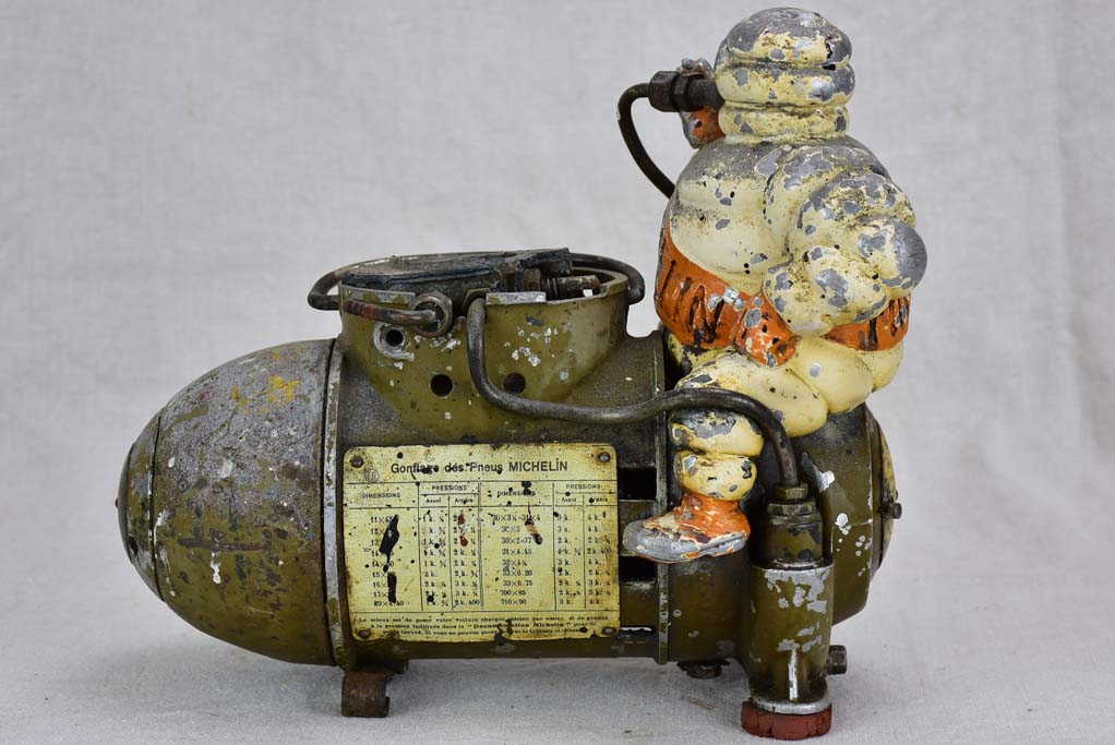 Antique French Michelin air compressor