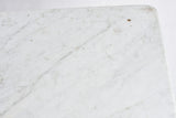 Art Deco rectangular bistro table, marble top