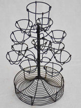 Vintage egg display stand made from wire