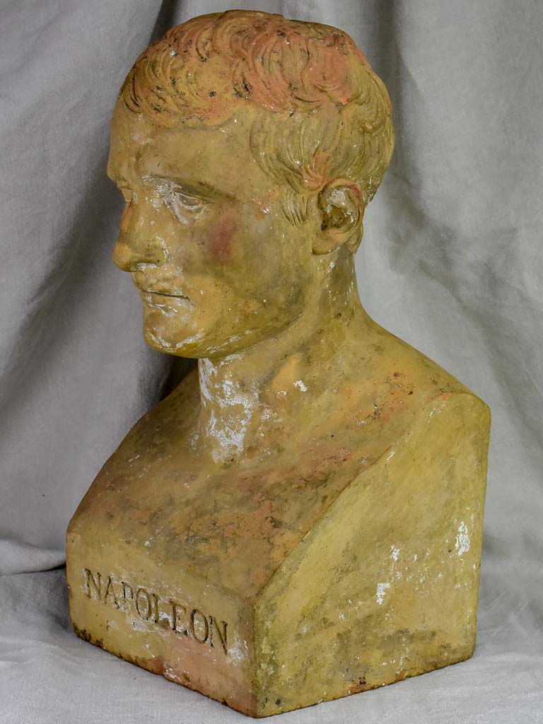 19th Century clay bust of Napoleon