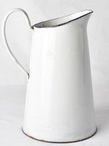 Antique French enamel pitcher