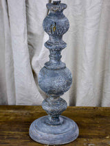 Very large artisan candlestick made with salvaged materials