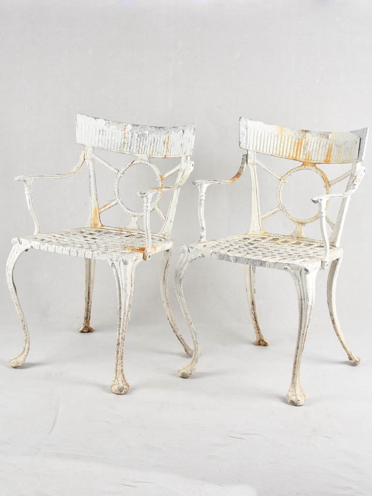 Set of 6 CAST ALUMINIUM GARDEN CHAIRS