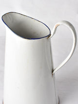 Antique French enamel pitcher