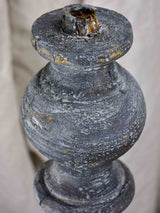 Very large artisan candlestick made with salvaged materials